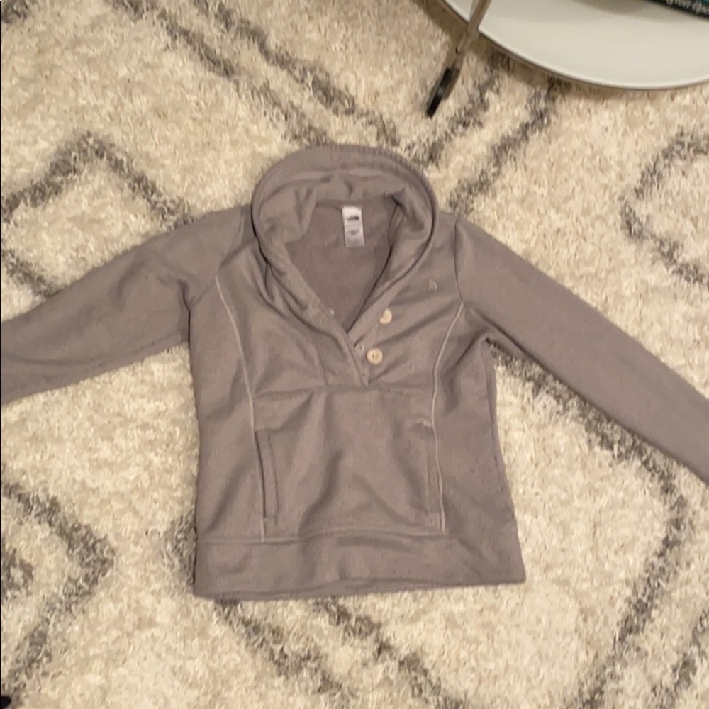 Women’s North Face partial button sweatshirt
